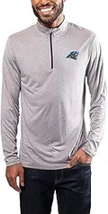 Ultra Game Men's Moisture Wicking Quarter Zip Long Sleeve Tee