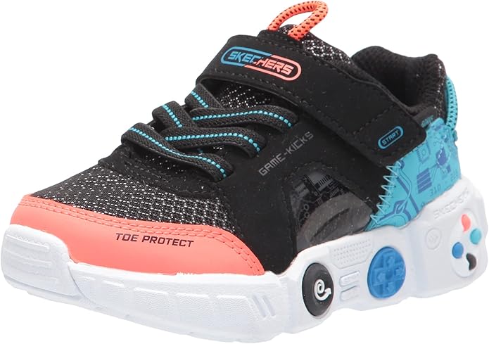 Skechers Boy's Game Kicks Gametronix Sneaker for Active Kids