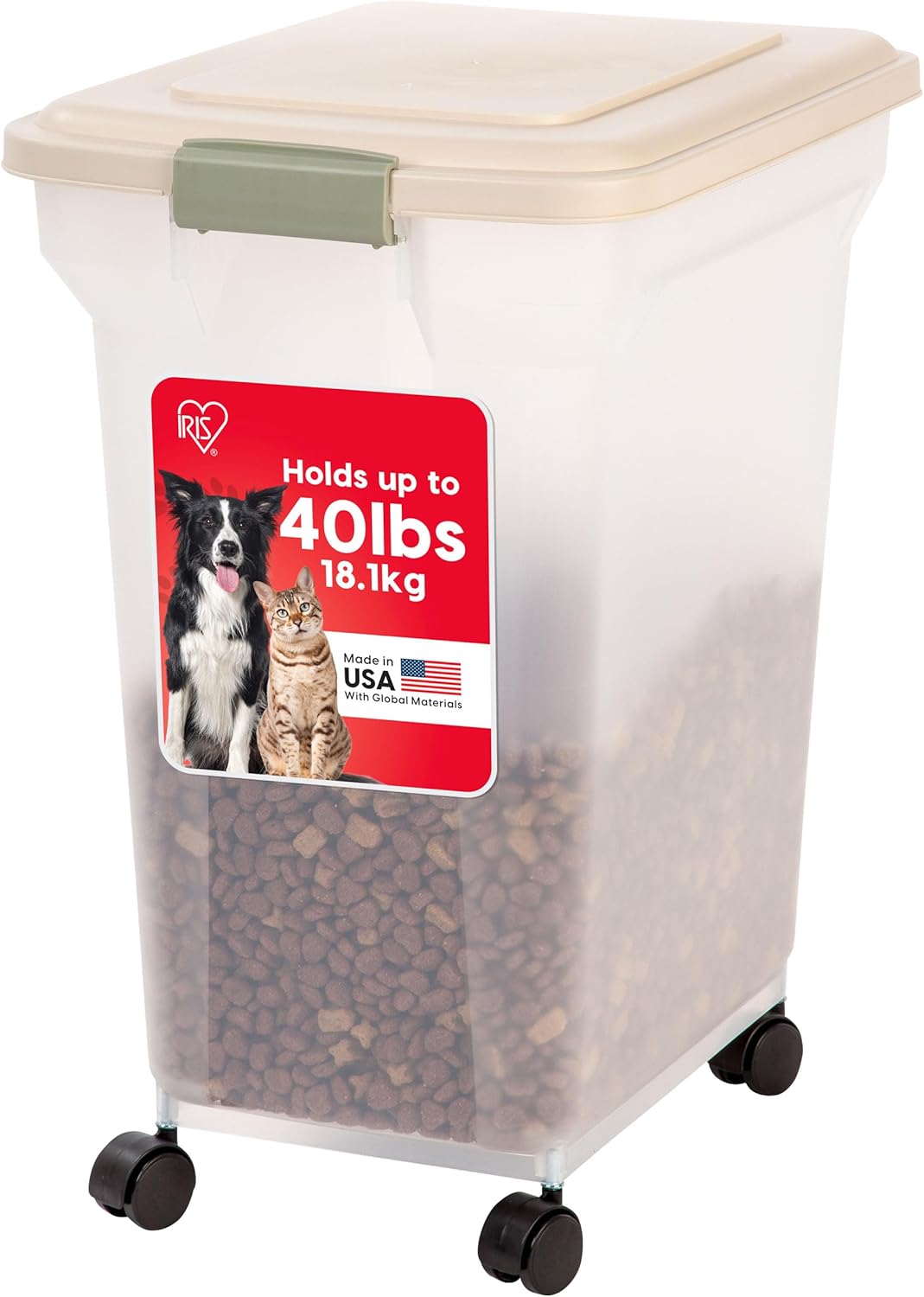 IRIS USA Airtight Dog Food Storage Container for Pet Food