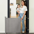 Auto Lock Retractable Baby Gate 33in x 55in - Safe One-Handed Access