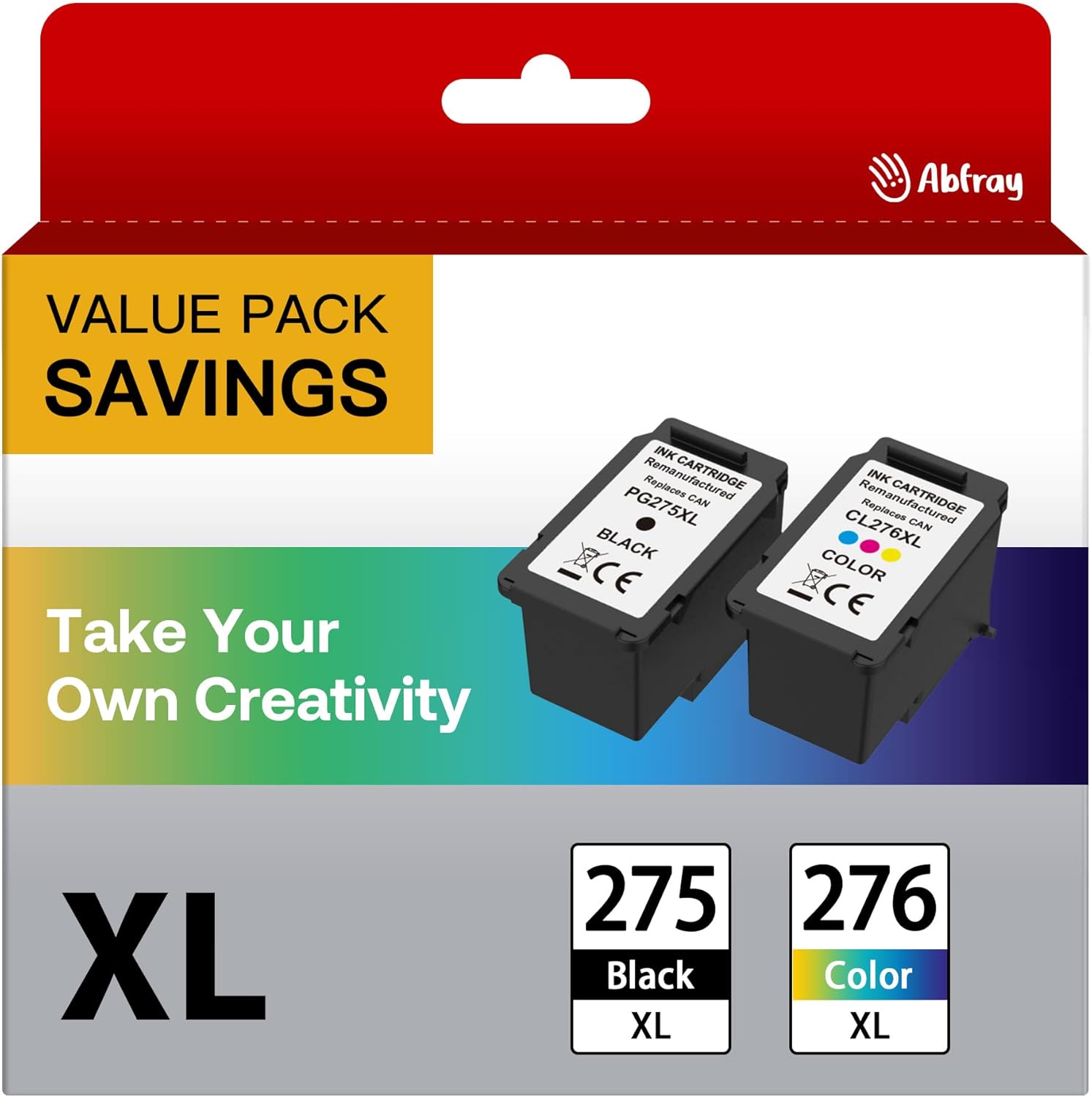 Abfray PG-275 XL/CL-276 XL Multi Value Pack for PIXMA