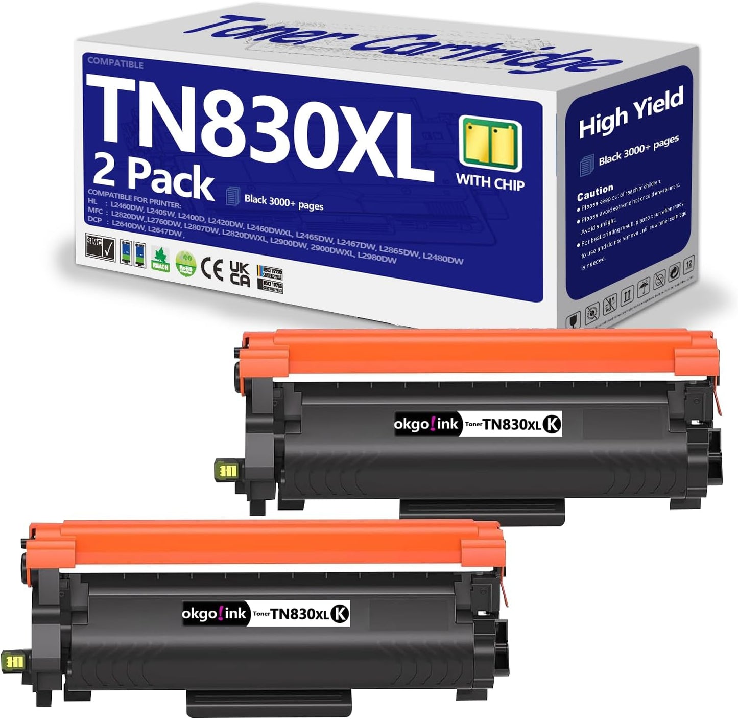 Compatible TN830XL Toner Cartridge Replacement for Brother Printers
