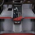 Car Floor Mat Pure Grey Compatible with 99% Models - Full Coverage