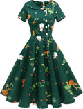Wedtrend Women's 1950s Vintage Audrey Hepburn Cocktail Dress - Elegant