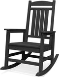 SERWALL Oversized Outdoor Rocking Chair - All-Weather Porch Rocker