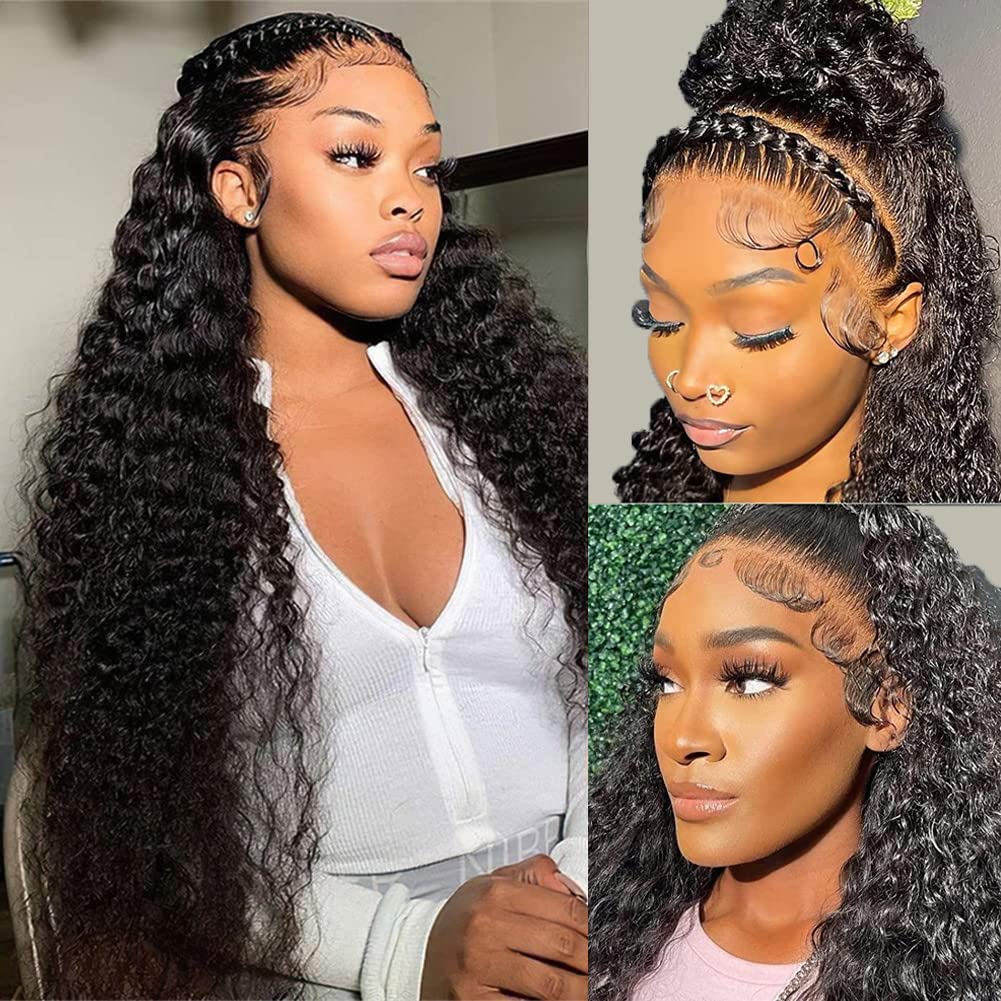 Water Wave 13x6 HD Transparent Lace Front Wigs for Women