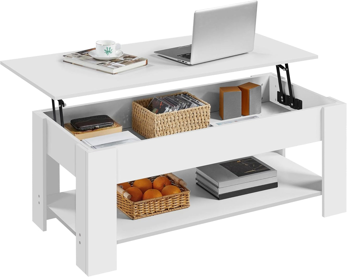 Yaheetech Lift Top Coffee Table with Hidden Storage Compartment