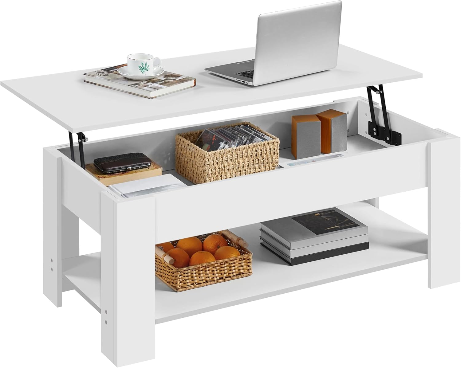 Yaheetech Lift Top Coffee Table with Hidden Storage Compartment