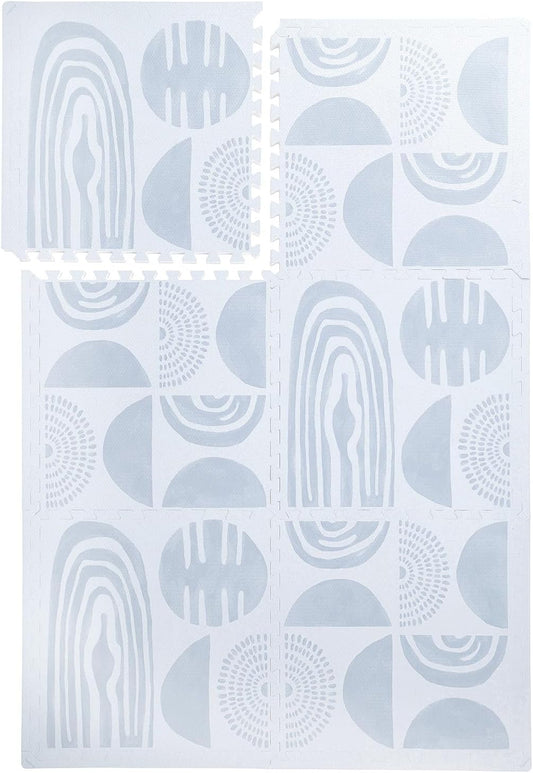 Premium Large Non-Toxic Exercise Mat - Odorless - Foggy Gray
