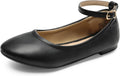 Girls Ballerina Flat Ankle Strap Ballet Flats - Dressy Comfort