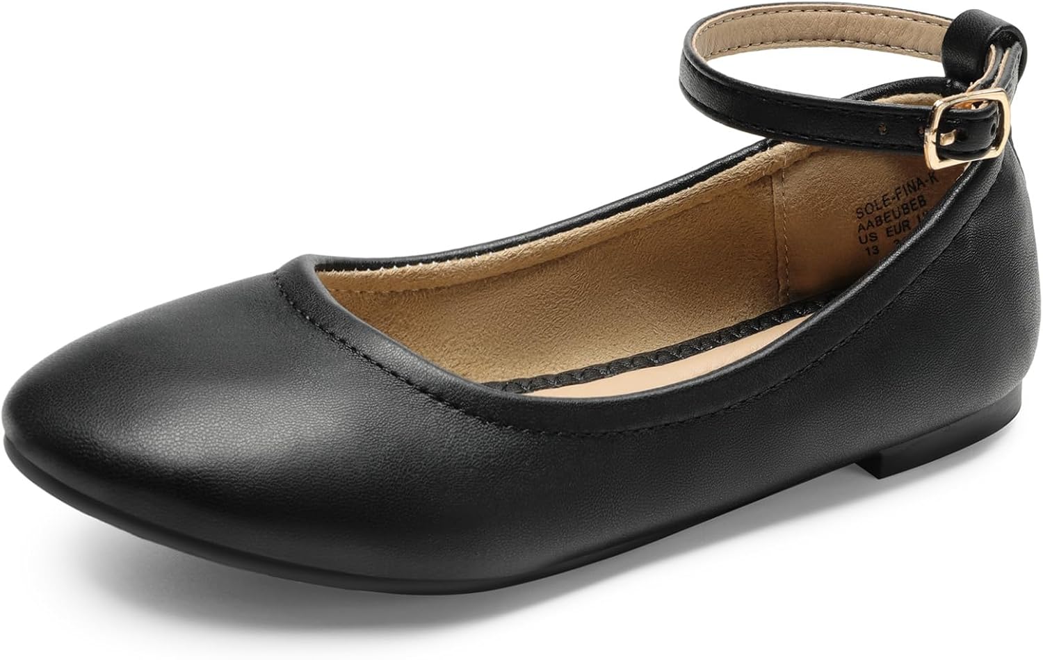 DREAM PAIRS Girls Dress Shoes Ballerina Flats with Straps