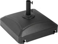 HealSmart 125lb Fillable Mobile Umbrella Base - Heavy Duty Square