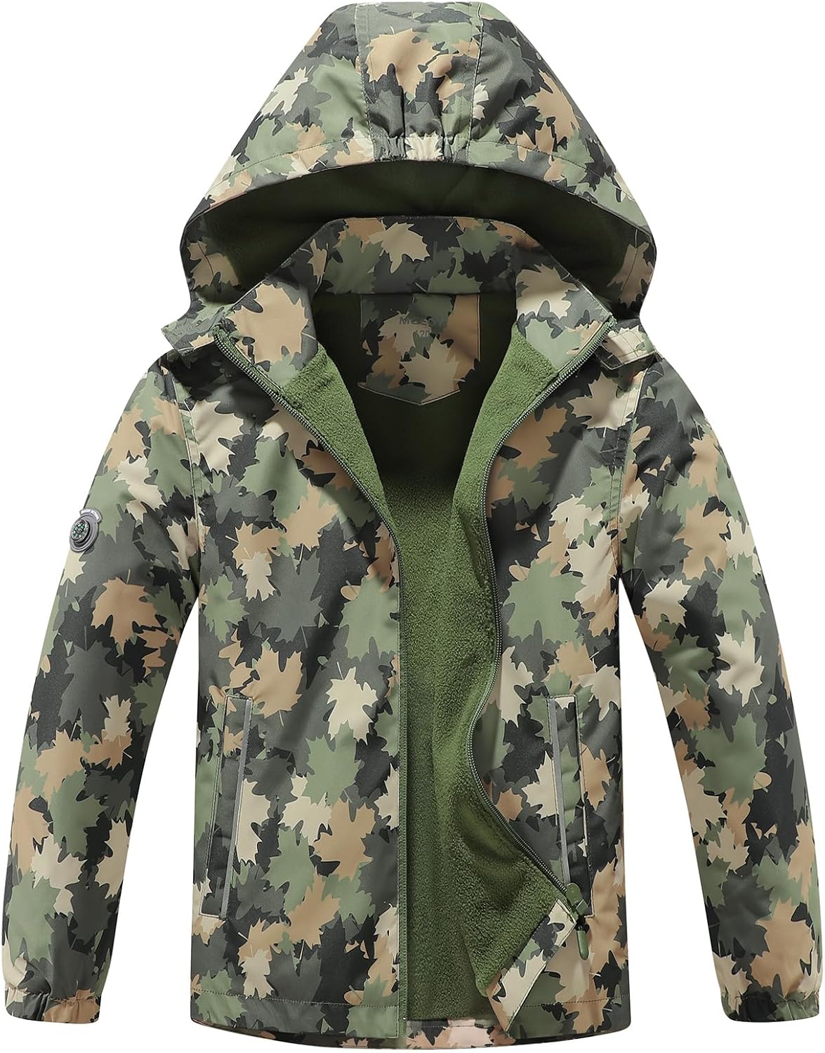 MGEOY Boys Girls Rain Jackets - Lightweight Waterproof Hooded