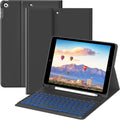Keyboard Case for iPad 10.2 in (Black) - Backlit Detachable Bluetooth