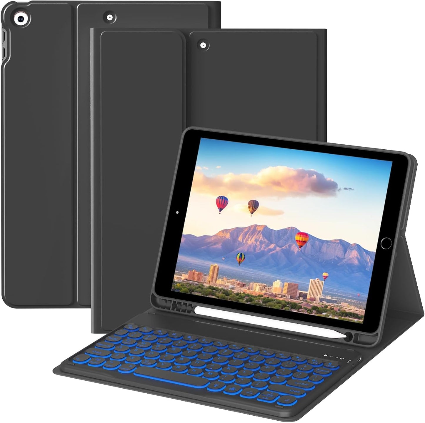 JKSML Keyboard Case for iPad 10.2 Inch with Backlit Keyboard