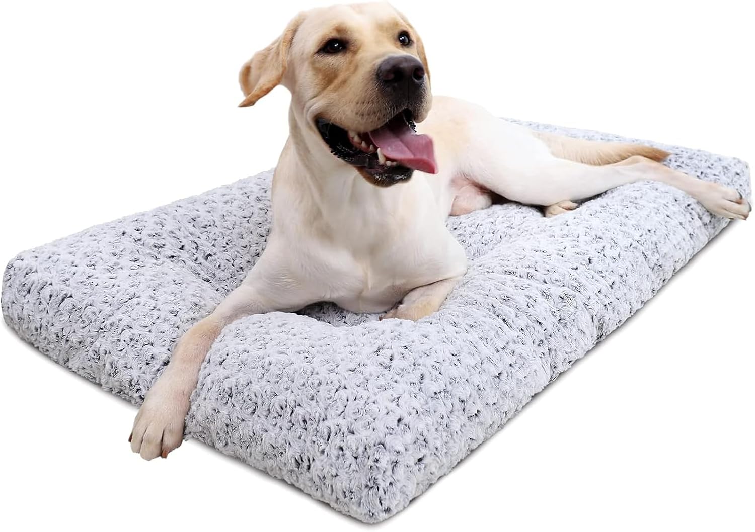 KSIIA Washable Dog Bed Deluxe Plush Crate Pad for All Breeds