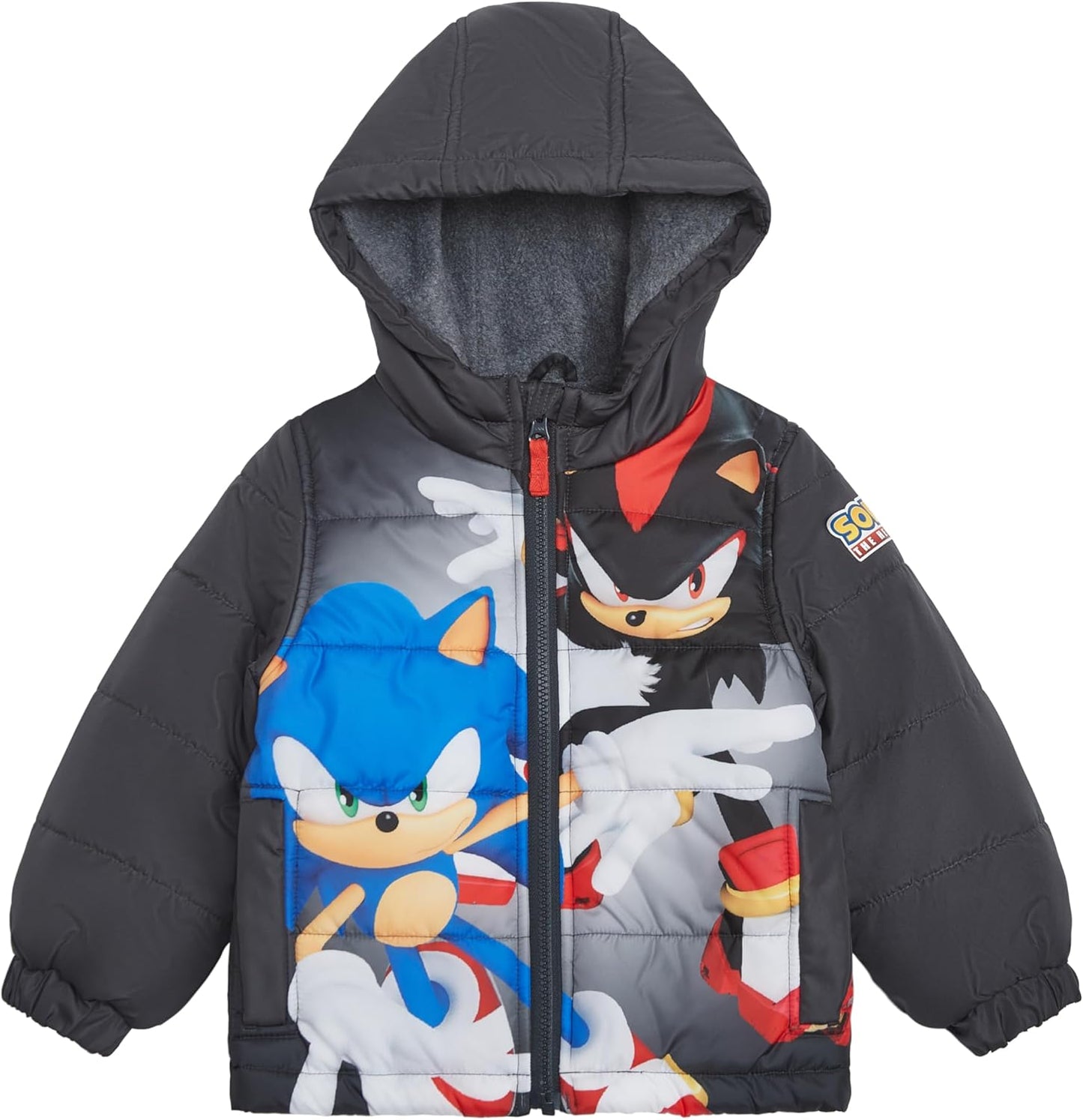 Sonic the Hedgehog Boys Heavyweight Puffer Hooded Jacket