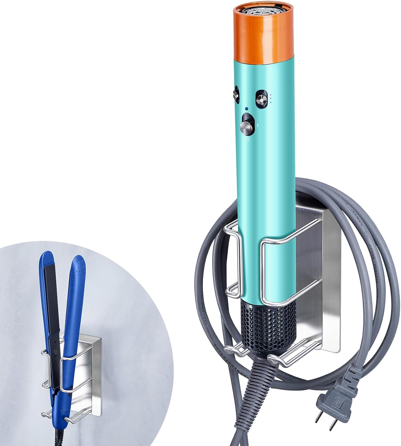 XILIMEN Hair Dryer Holder: No Drill, Space-Saving Storage