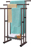 Kayfia 40in Tall Standing Towel Rack - 3 Tier Towel Stand