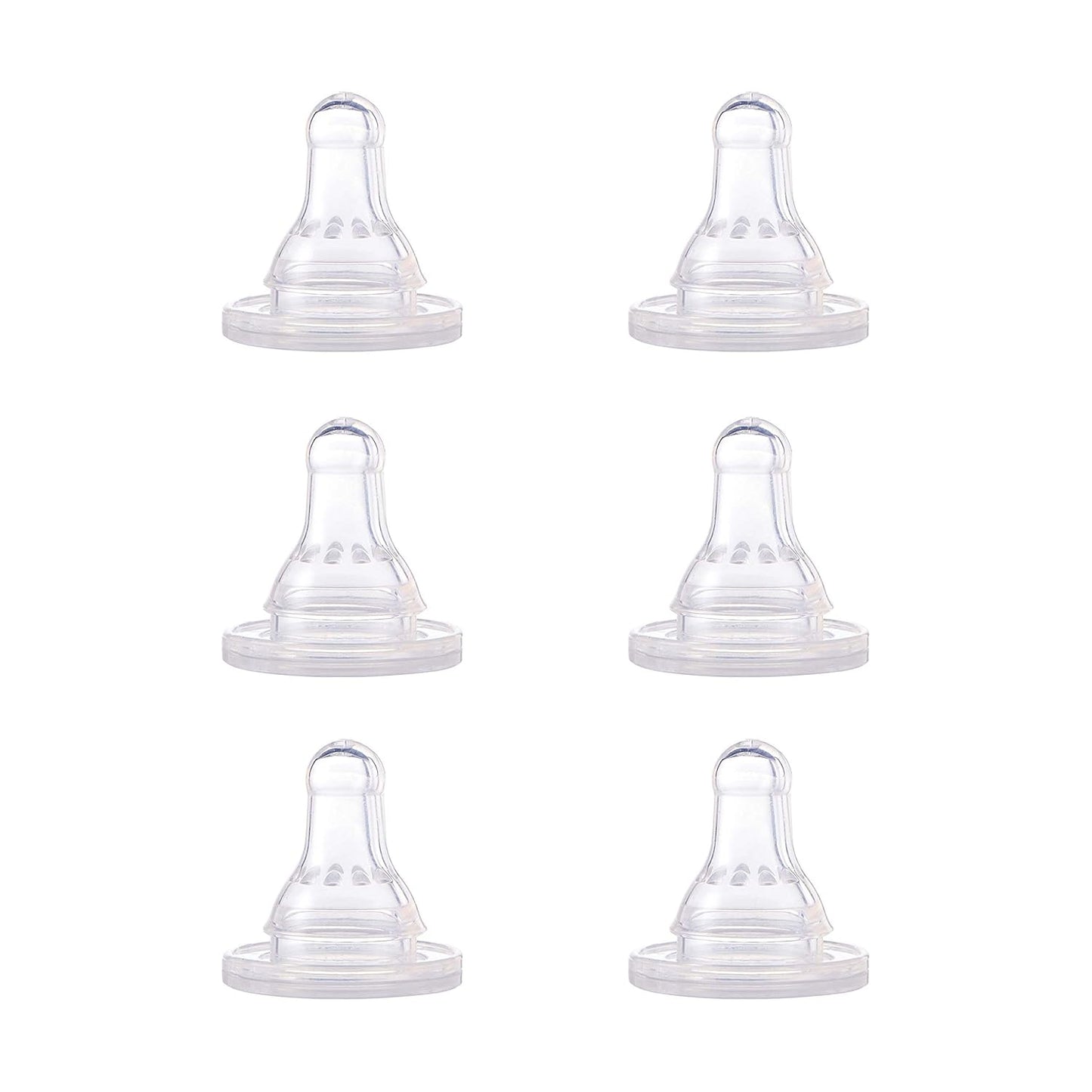 NUK First Essentials 6-Count Baby Bottle Nipples - Smooth Feeding