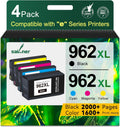 962XL Ink Cartridges Combo Pack for HP 962 - Reliable High Yield