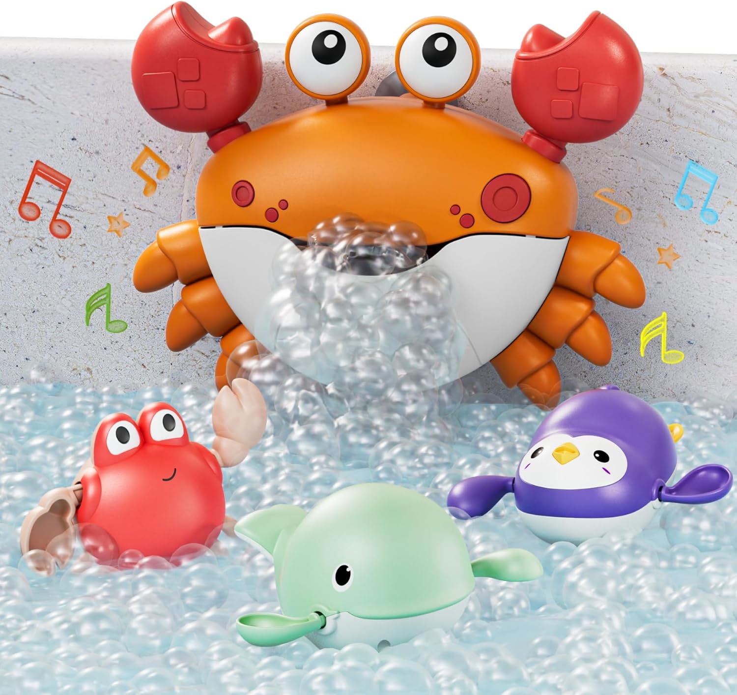 TUMAMA Bubble Bath Music Machine - Fun Crab Toy for Kids