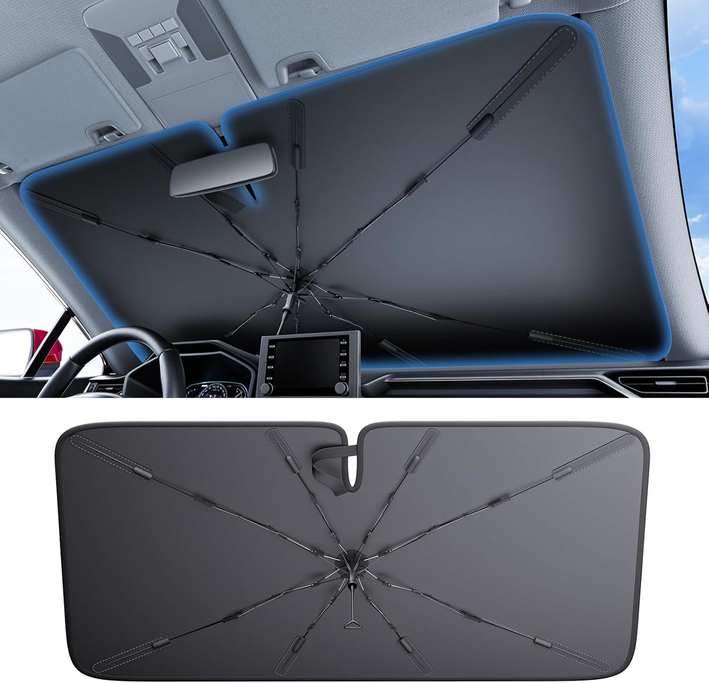 2025 Ice-Shield Car Windshield Sun Shade for Ultimate Protection