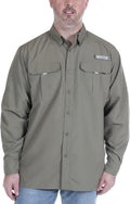 Versatile Men's Long Sleeve Fishing Shirt by HABIT for Any Catch