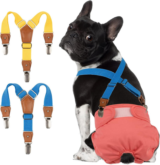 Comfortable Dog Diaper Suspenders Set XS/S