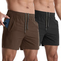 Mens Athletic Shorts 5 in Quick Dry 2 Pack - Lightweight Workout you