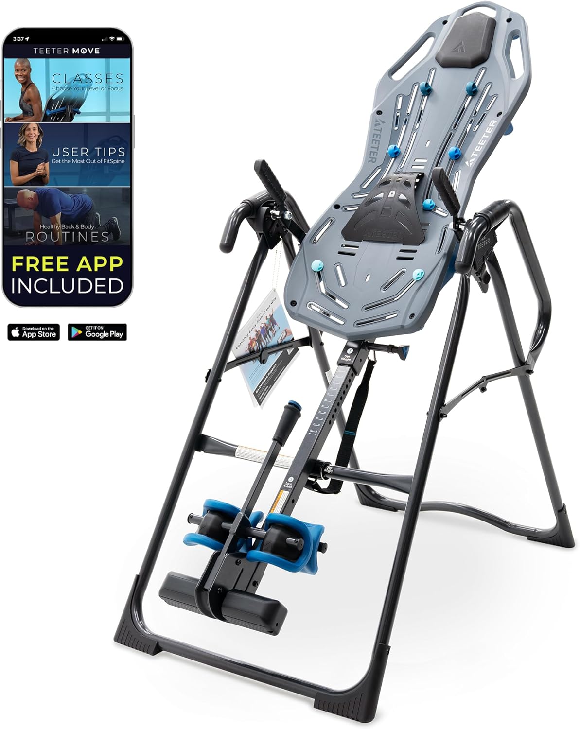 Teeter FitSpine X3 Inversion Table for Back Pain Relief