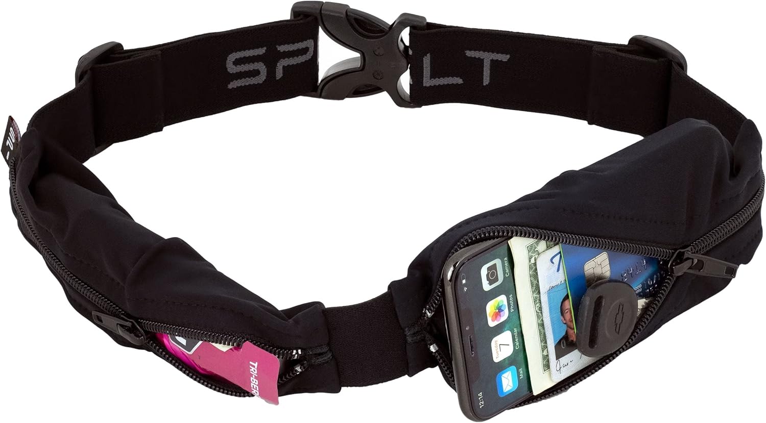 SPIbelt Dual Pocket Pro Running Belt for Active Lifestyles