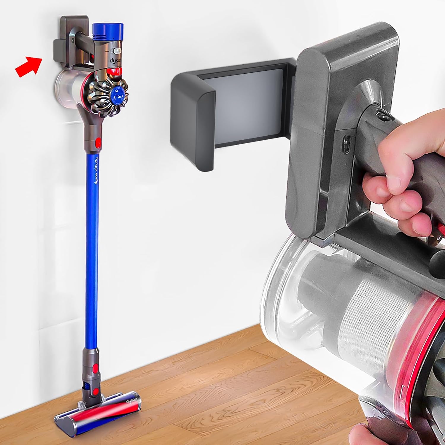 Dyson V7 V8 Wall Mount - Space-Saving Storage Solution