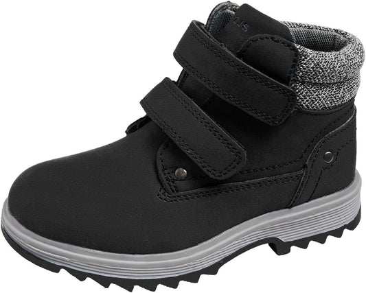 TZJS Kids' Hiking Work Boots for Boys Girls - Waterproof Ankle Boots