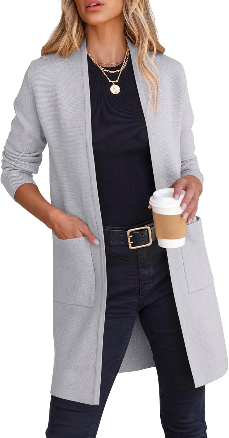 ANRABESS Cardigan Sweater for Women - Casual Fall Fashion