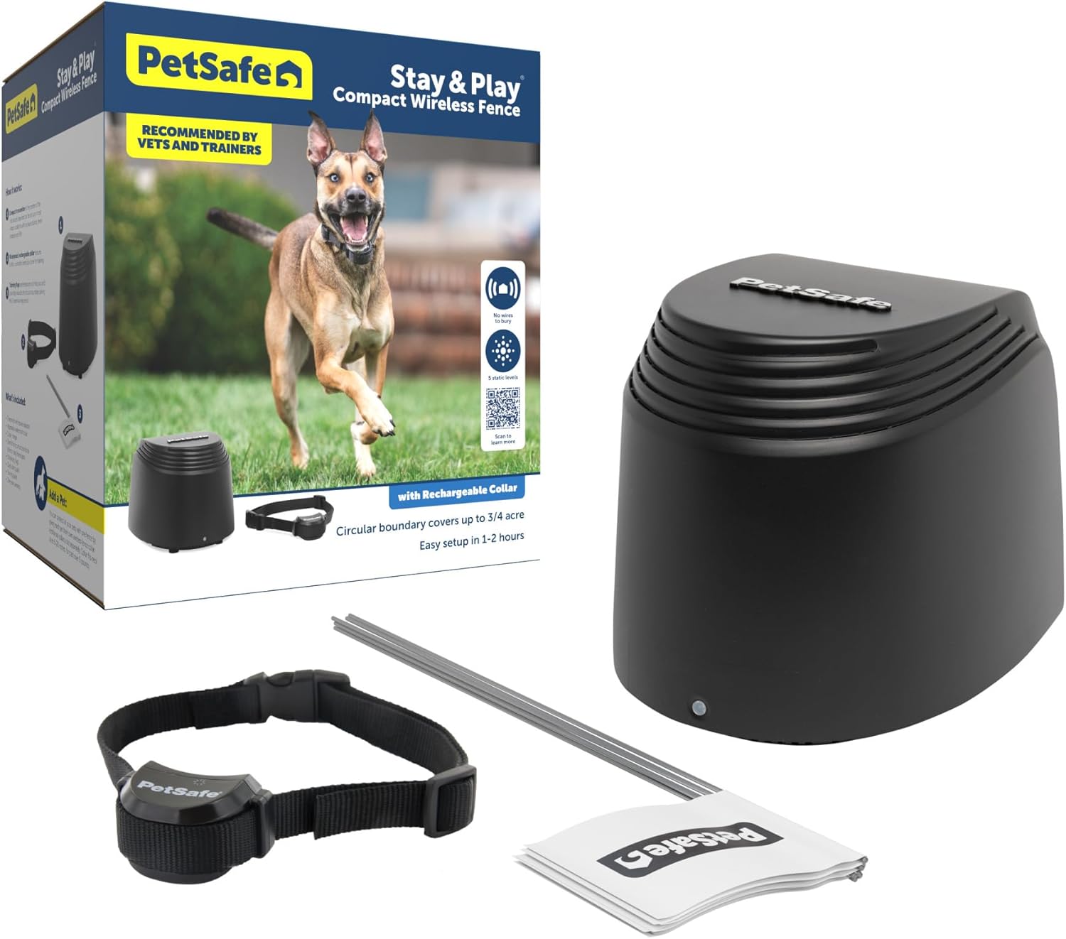 Portable PetSafe Wireless Fence: Secure 3/4 Acre 