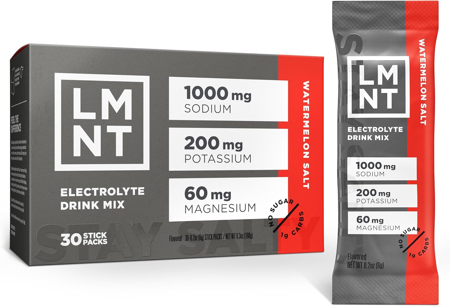LMNT Zero Sugar Electrolytes Watermelon Salt Drink Mix Review