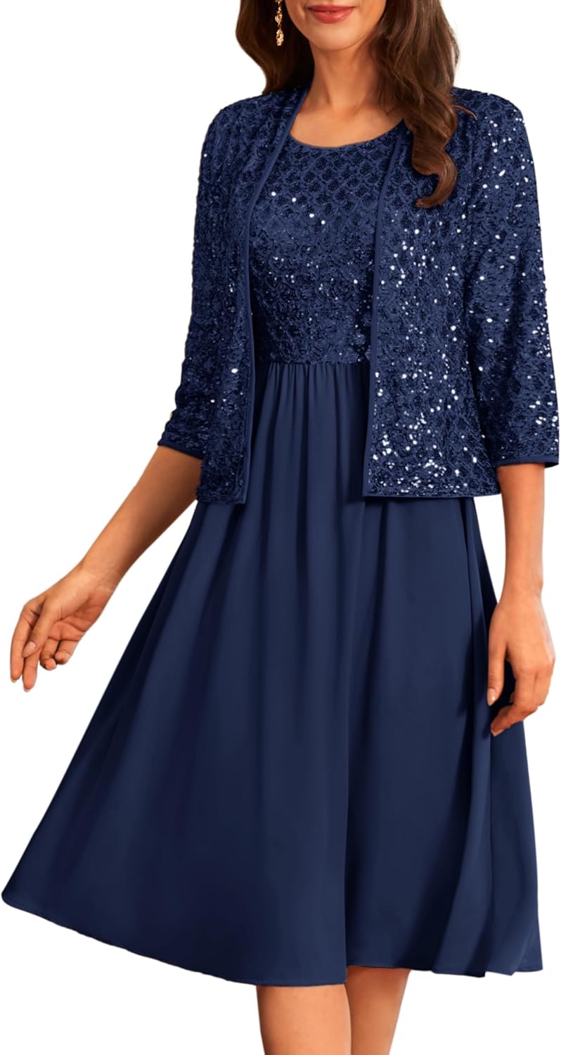 Elegant Two Piece Mother of The Bride Dresses for Weddings