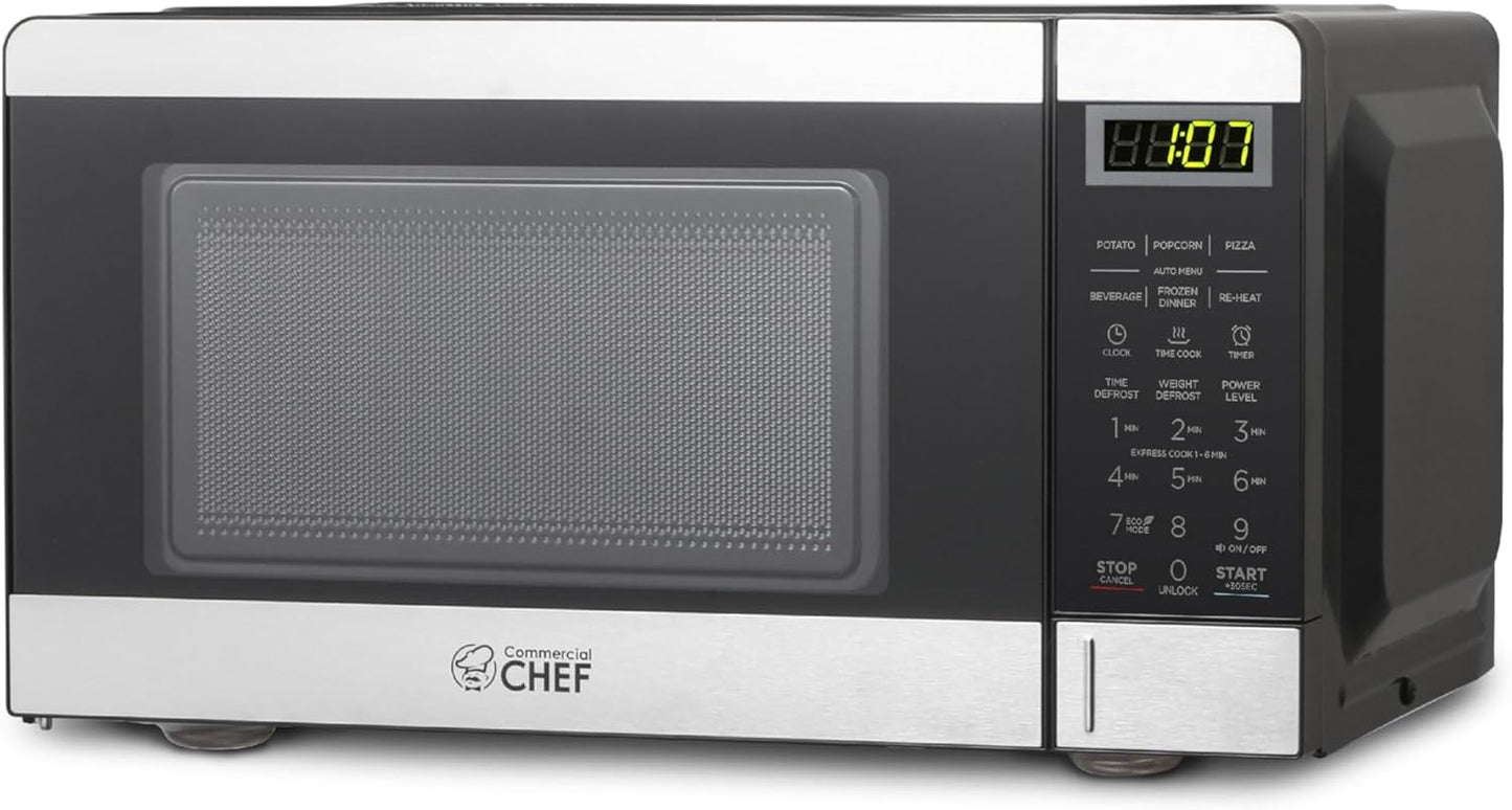 Powerful 0.7 Cubic Foot Microwave with 10 Power Levels
