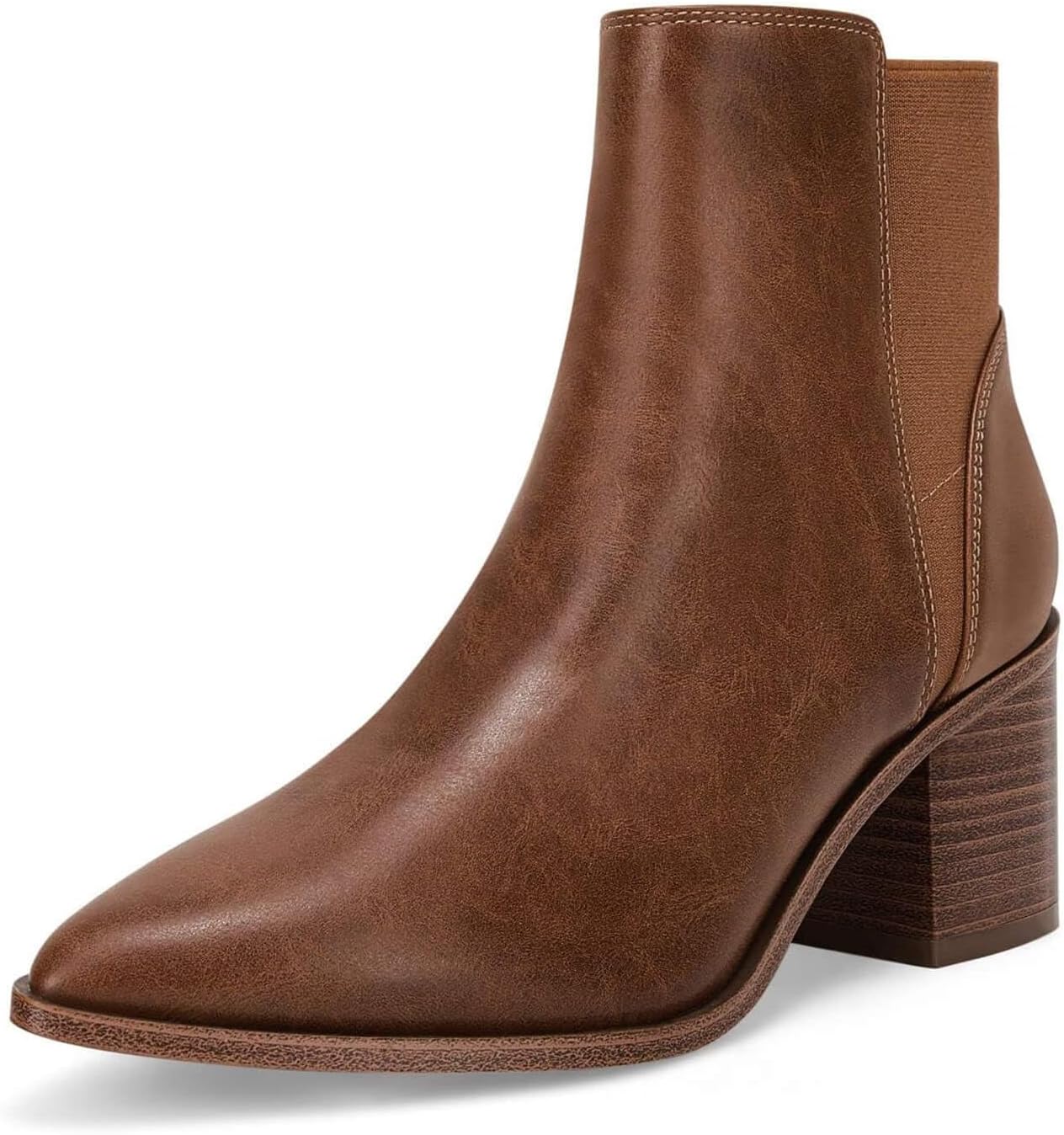 Coutgo Womens Pointed Toe Ankle Boots for Stylish Comfort