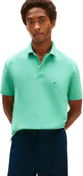 Tommy Hilfiger Men's Cotton Pique Polo Shirt - Timeless Regular Fit in
