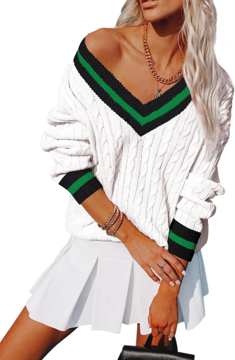 Womens V Neck Oversized Sweaters for Casual and Formal Wear