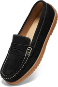 Penny Loafers for Women - Lightweight Suede Slip-On Driving Moccasins
