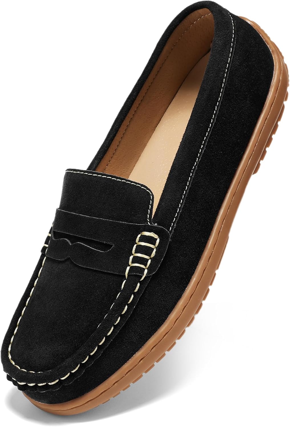 BEAUSEEN Women's Penny Loafers Slip-On for All-Day Comfort