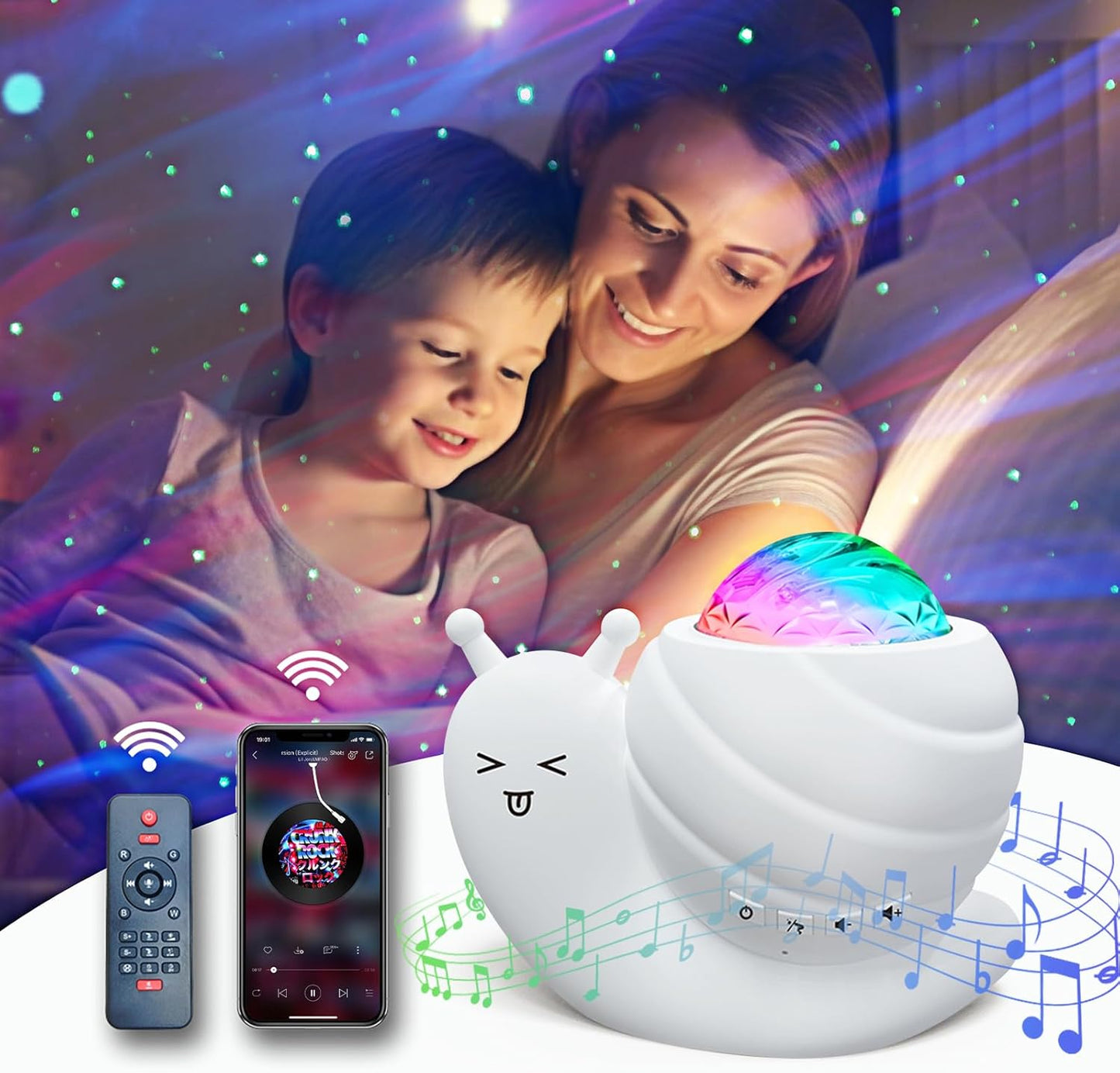 Galaxy Star Projector Night Light - 4-in-1 Bliss