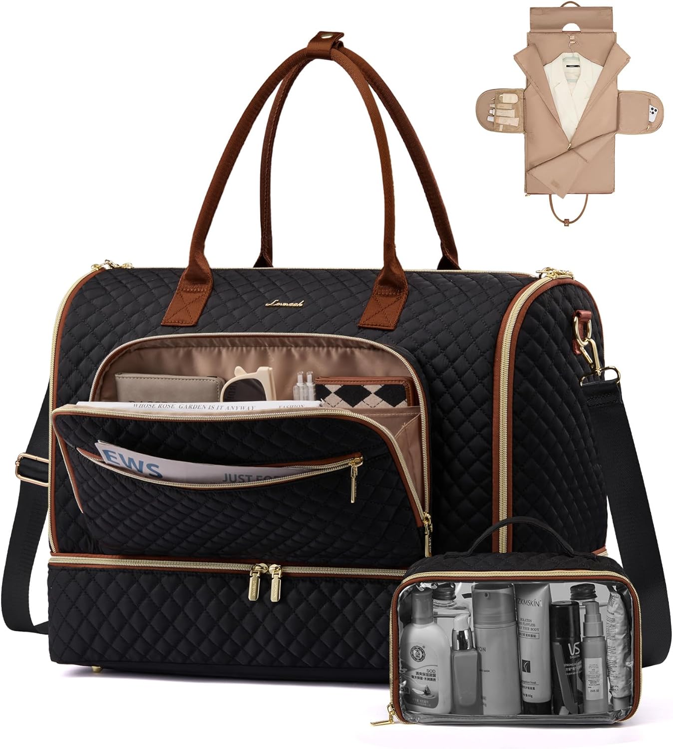 LOVEVOOK Convertible Travel Duffle Bag for Men and Women