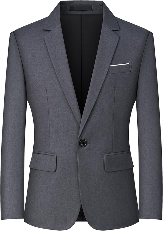 Mylldey Mens Blazers Slim Fit Business Casual Suit Jacket
