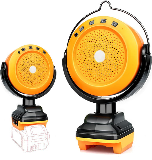 Portable Bluetooth Speaker for Dewalt Battery - Jobsite Ready!