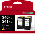 Palmtree Remanufactured Ink Cartridge 240XL 241XL Combo Pack - High