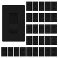 ThunderWay Matte Black 3 Way Decorative Light Switch - Durable Modern